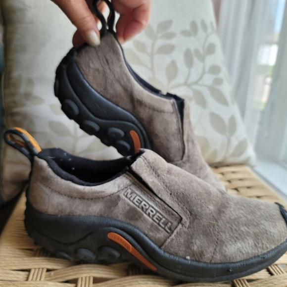 Merrell Women's Waterproof Jungle Moc Suede Shoes Size 6 in Gray - Picture 16 of 16